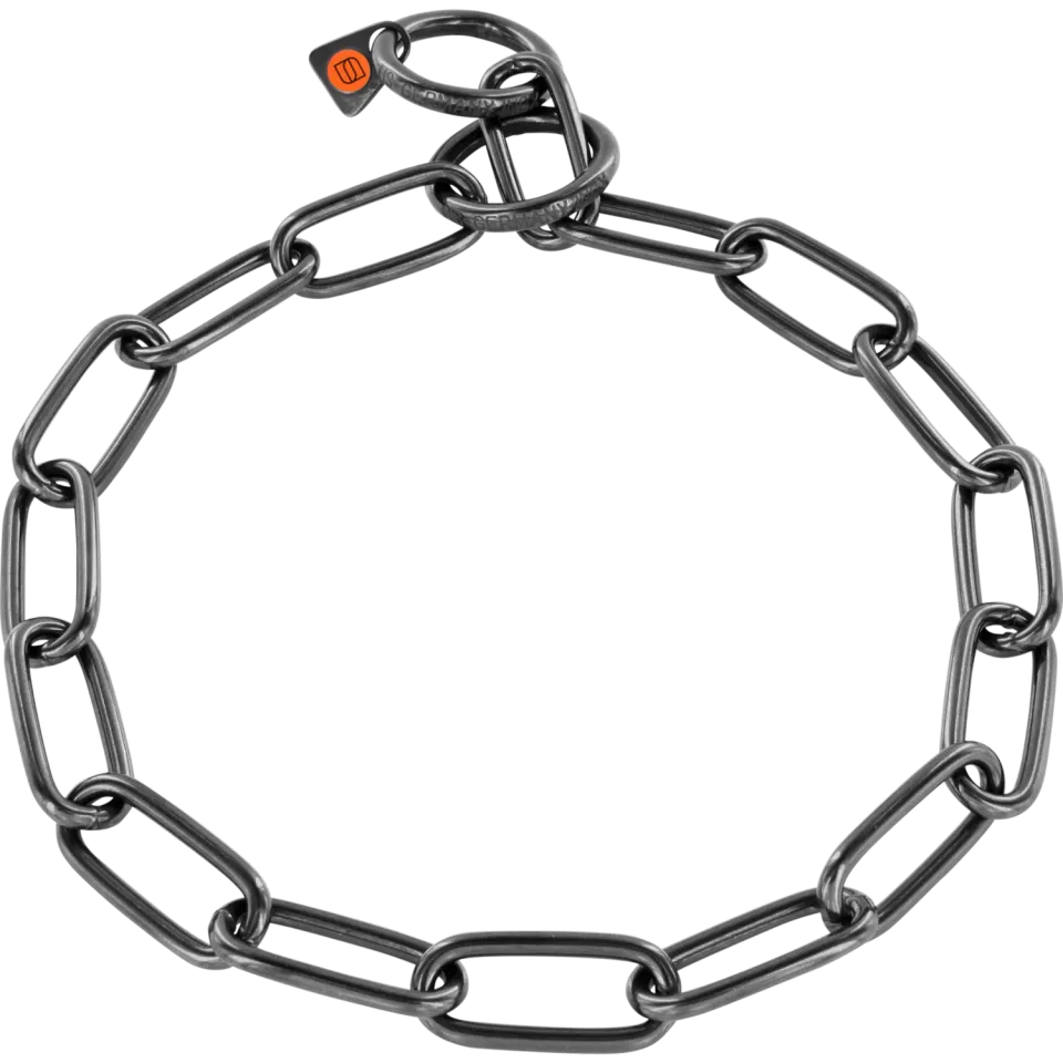 Herm Sprenger 51663-57 halsketting zwart 4,0 mm lang