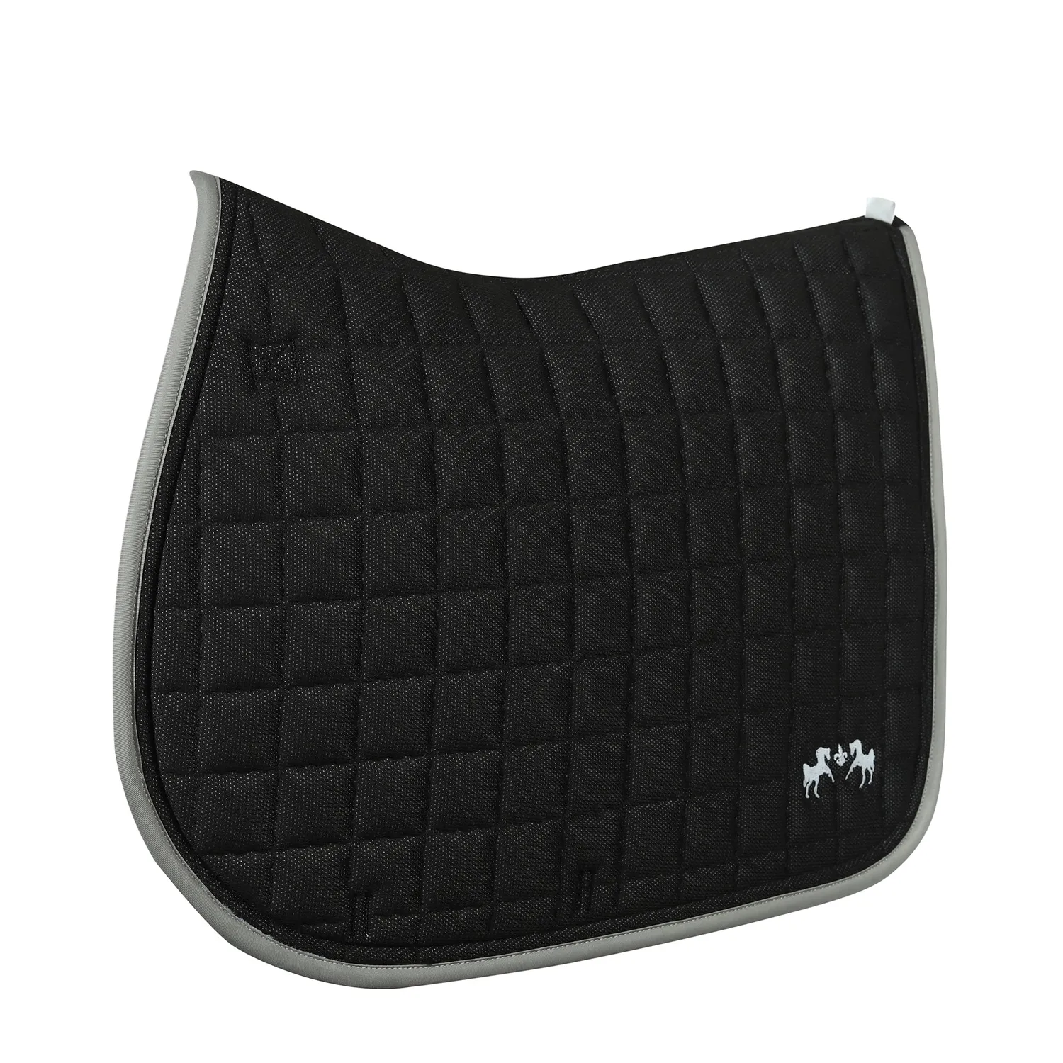 Equine Couture Coolmax Plush zadeldek wit-zwart coolmax