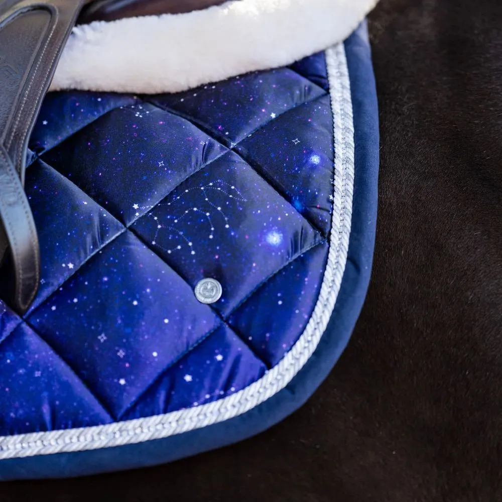 Dapplebay Constellation Jump zadeldek Navy/Multi Full sterrenprint