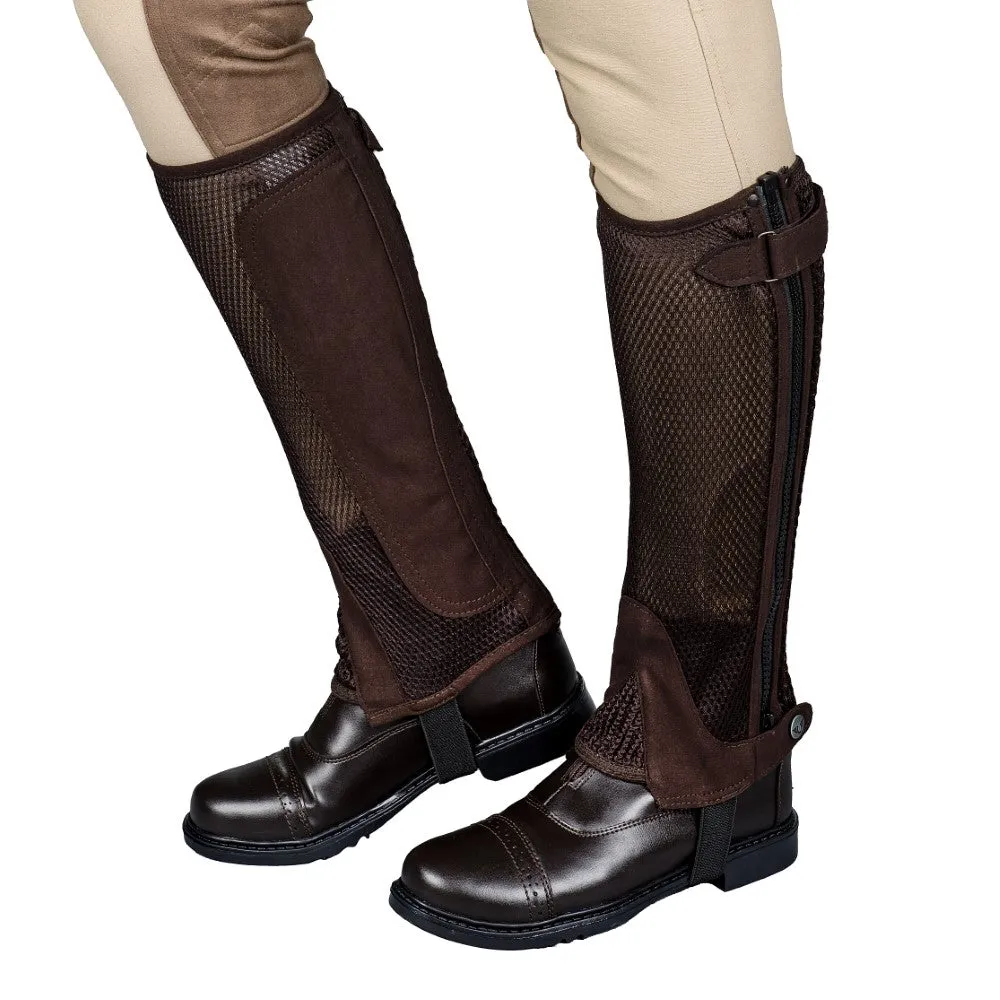 TuffRider Double Up Air Mesh chaps set Mocha