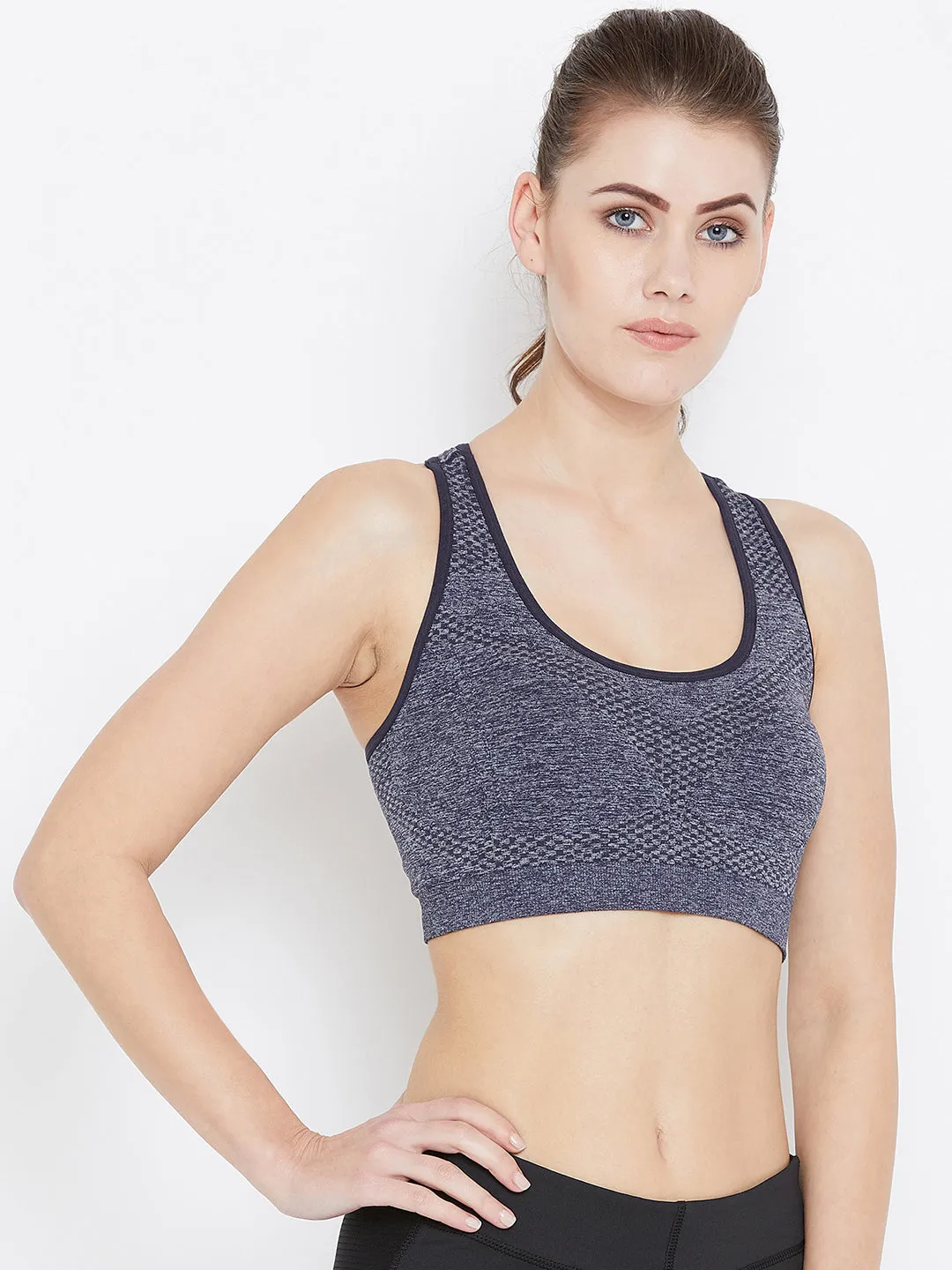 TuffRider EquiCool Low-Cut Scoop Neck sportbeha zwart ademend