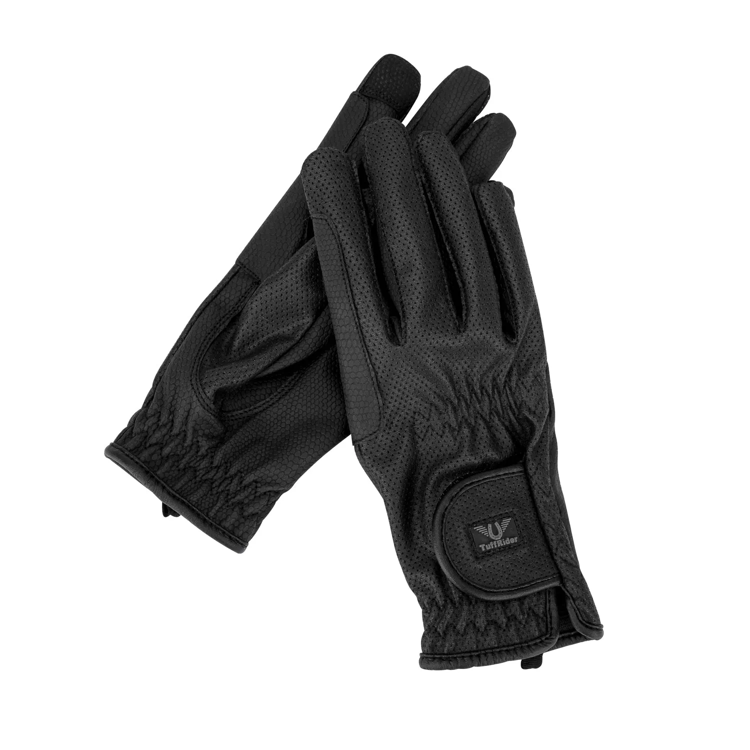 TuffRider Breathable rijhandschoenen zwart grip S