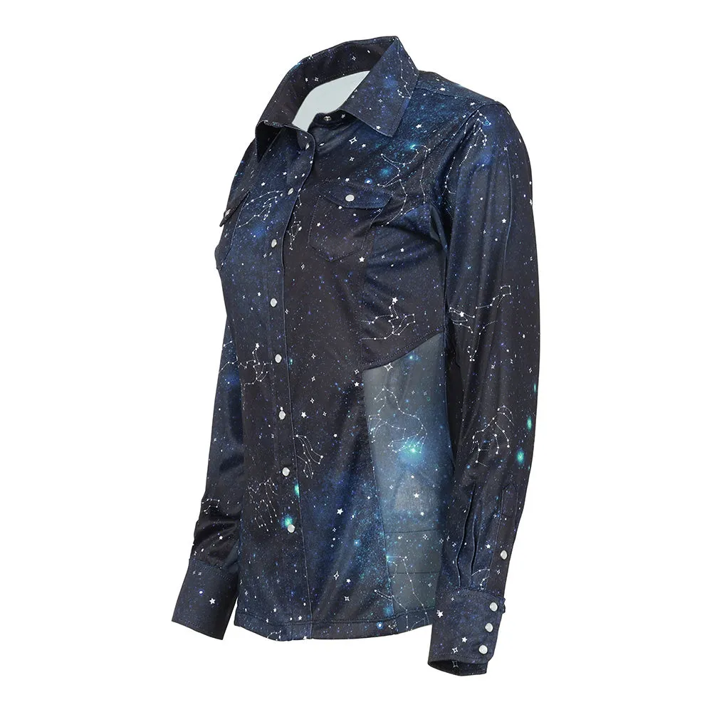 Dapplebay Midnight Constellation Western Blouse Multi