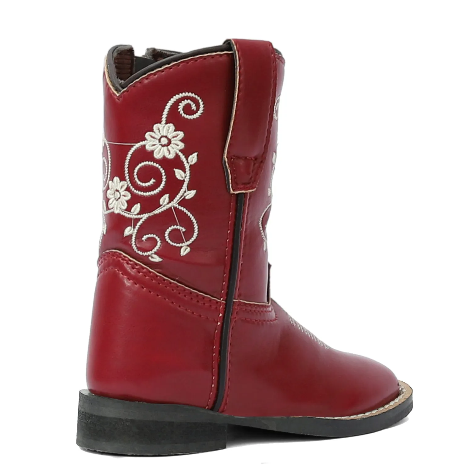 TuffRider Fire Red Floral western laarzen peuter rood