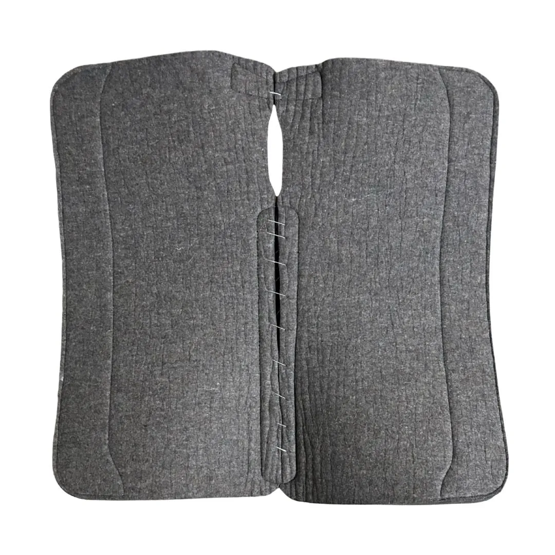 TuffRider Stellar western zadelpad wol grijs 32x32