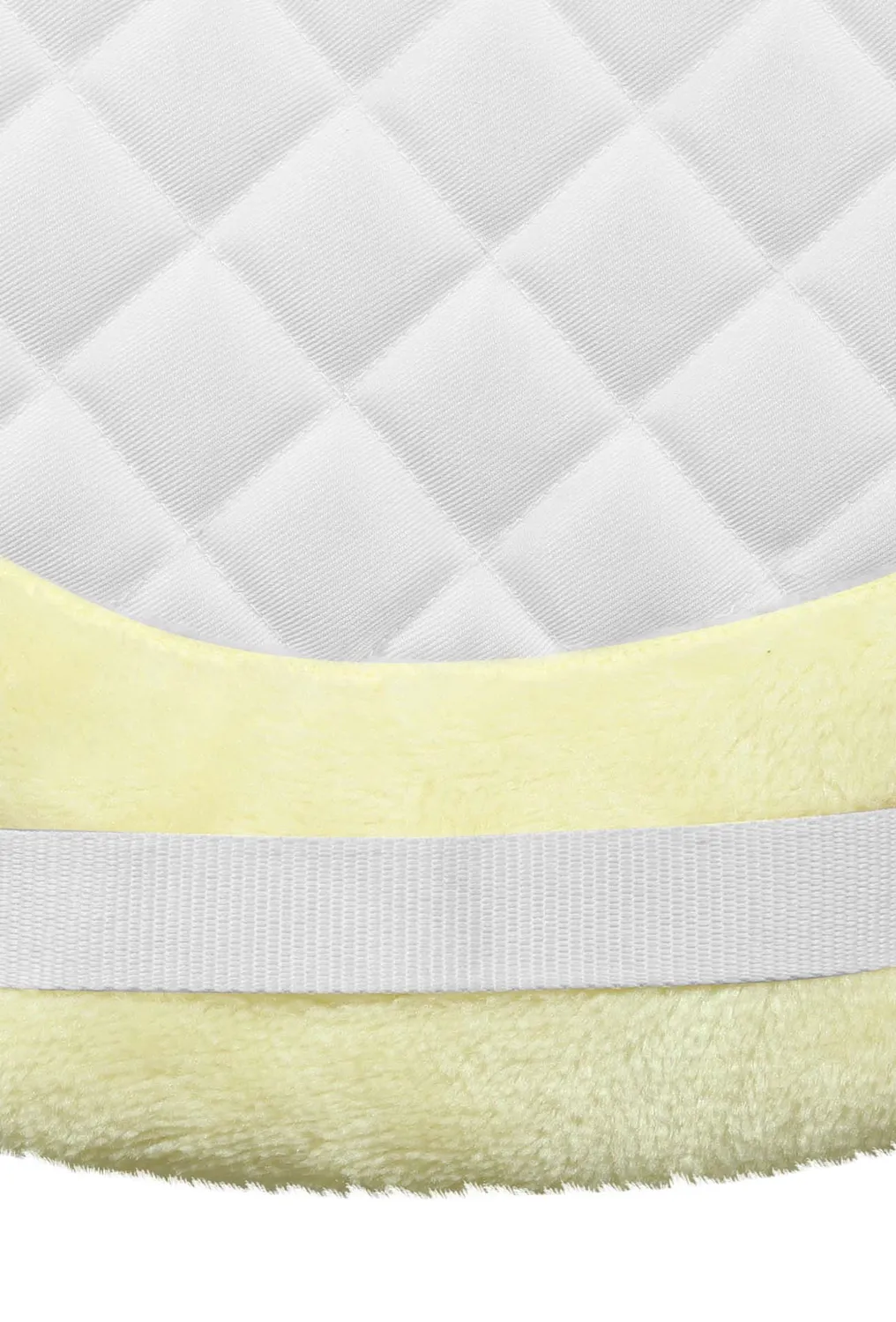 TuffRider Sherpa Shaped zadelpad wit bont