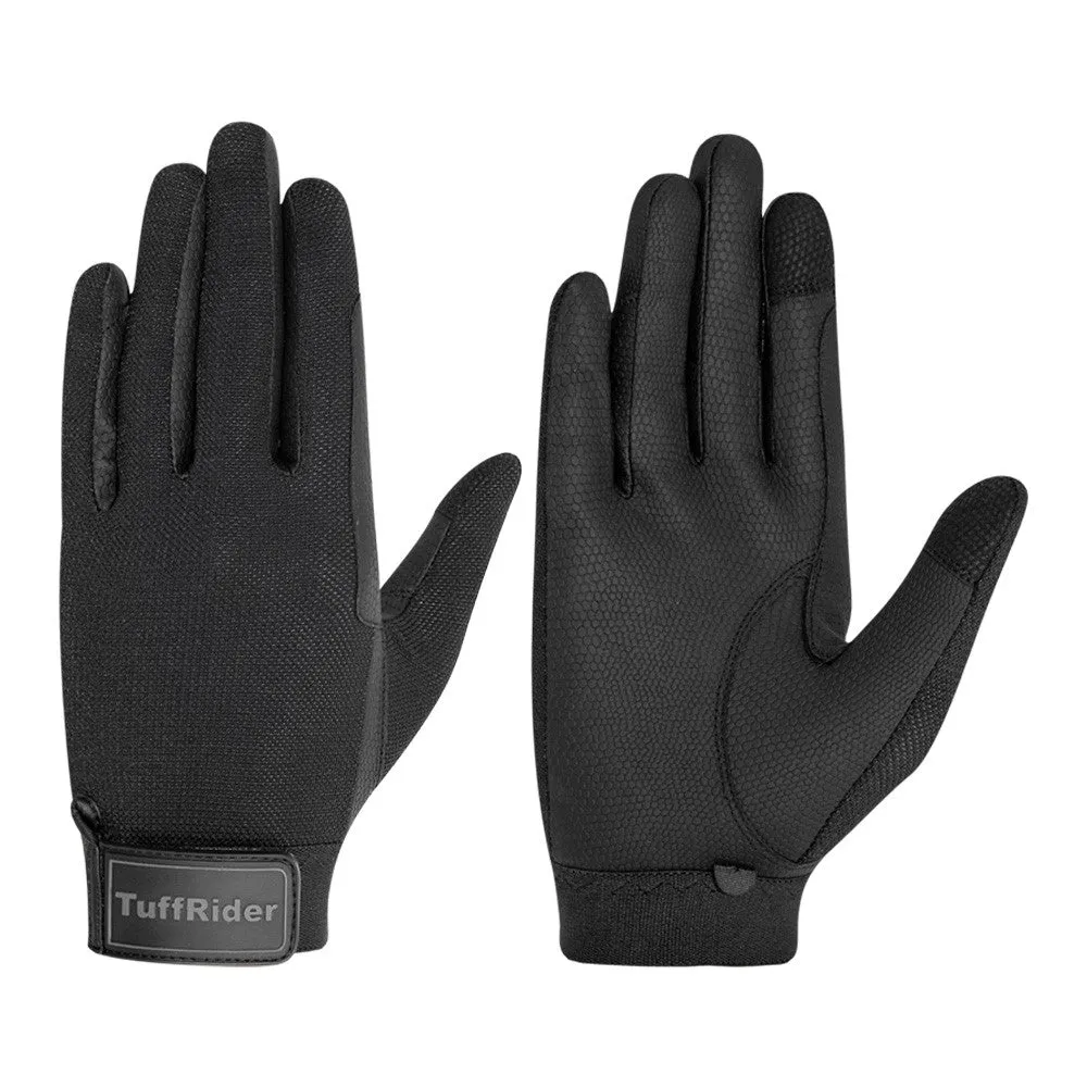 TuffRider Cool Flow Air Mesh dames rijhandschoenen zwart XL luchtig