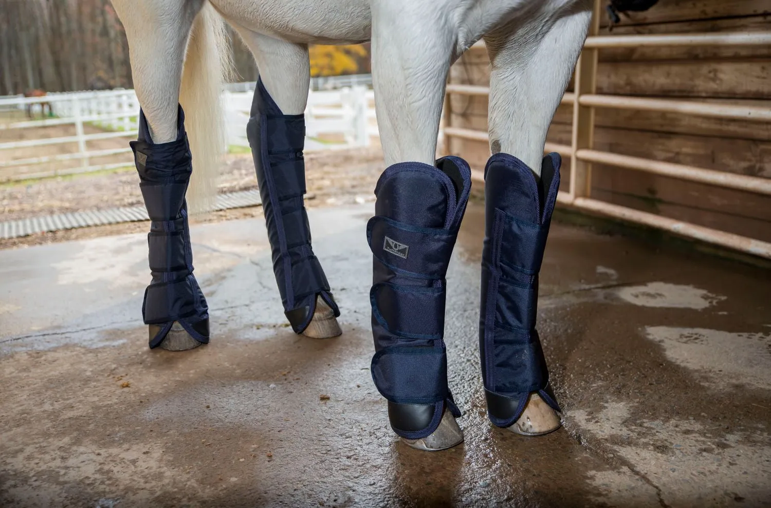 TuffRider 600D transportbeschermers navy cob set 4