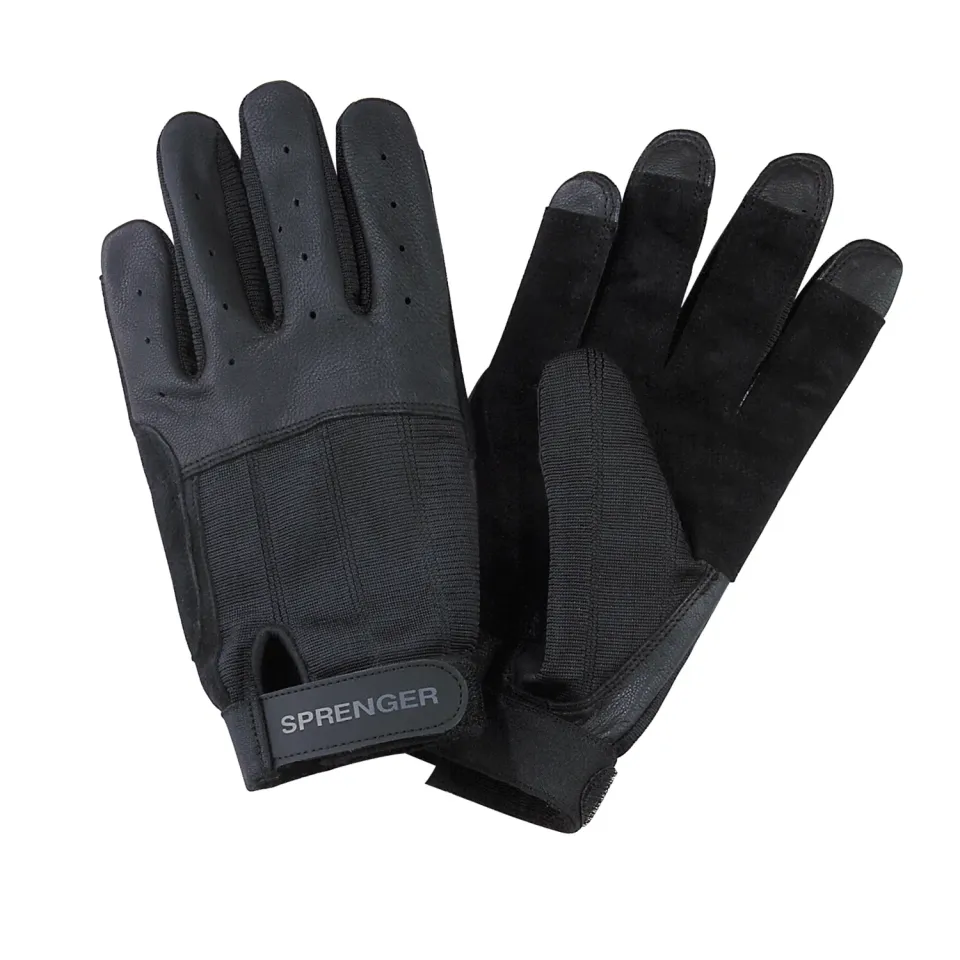 Herm Sprenger zeilhandschoenen geitenleer zwart XXL klittenband