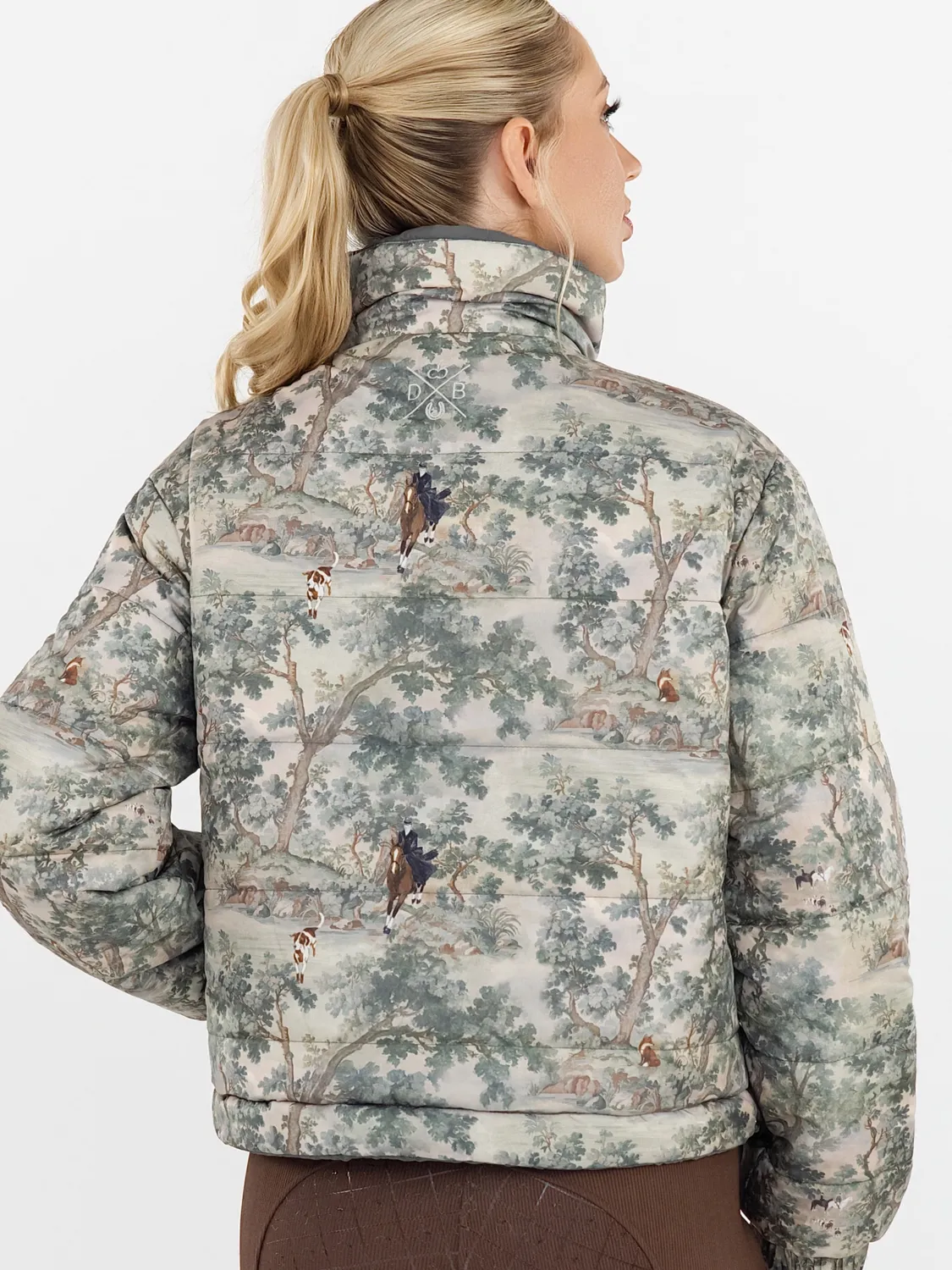 Dapplebay Reversible Puffer Jas Grafiet omkeerbaar