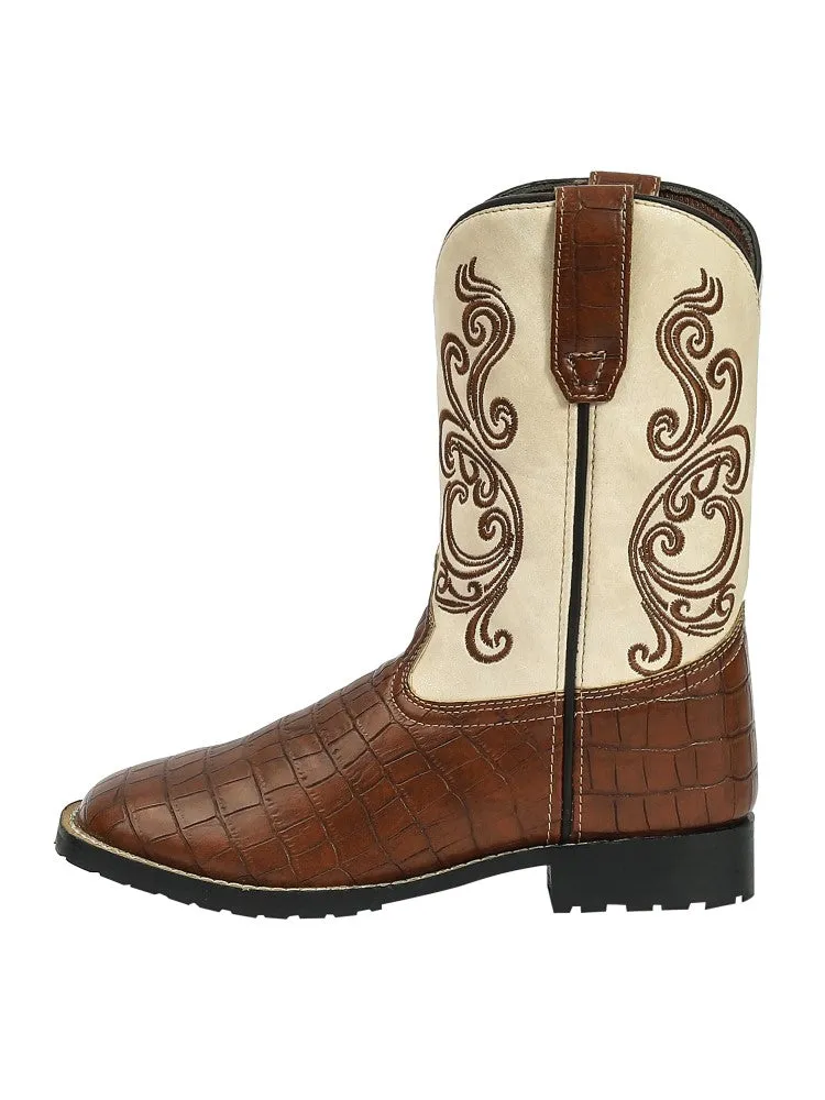TuffRider Shenandoah Rounded Toe kinder westernlaars bruin