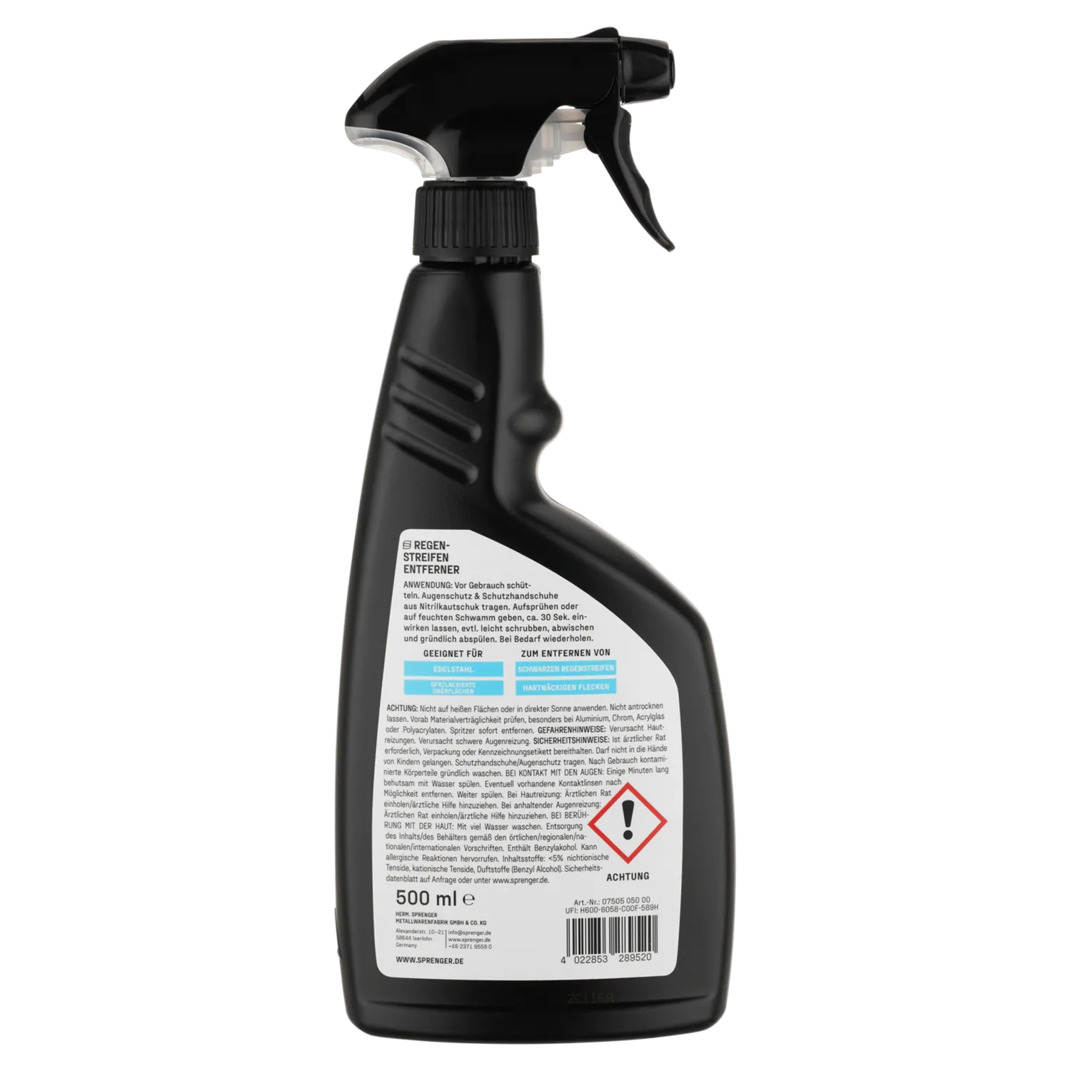 HS Sprenger Regenstrepen reiniger 500 ml bootreiniger