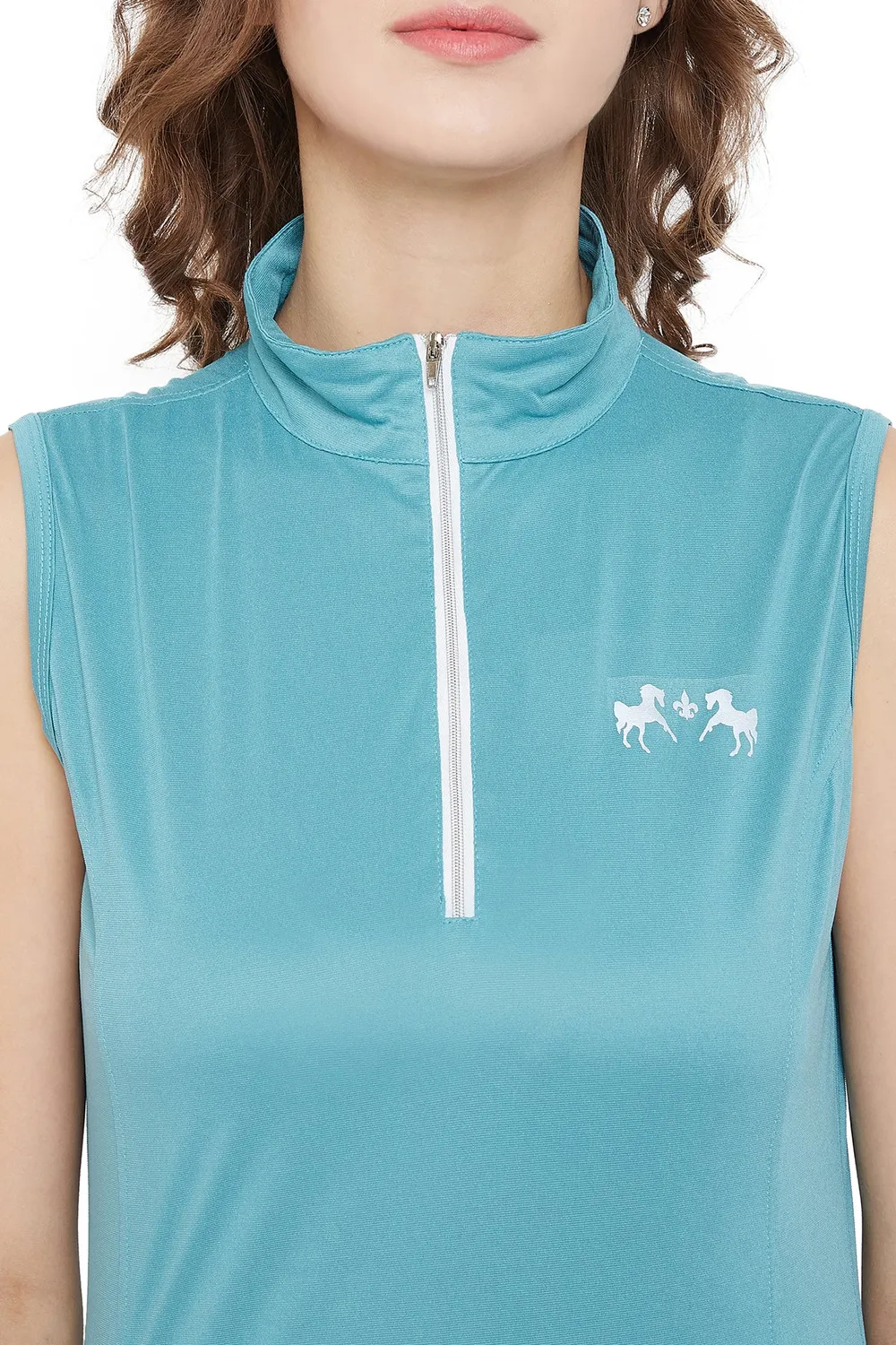 Equine Couture Surya EquiCool sportshirt mouwloos paars XXXL