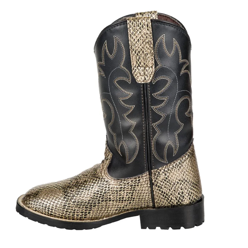TuffRider Snake in My Boot kinderlaars zwart slangenprint