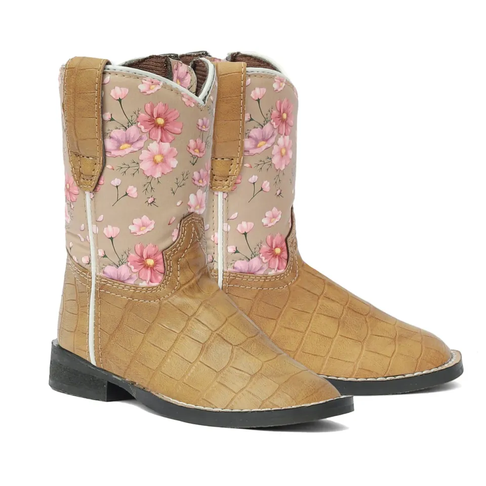 TuffRider Dunes peuter westernlaarzen tan bloemen