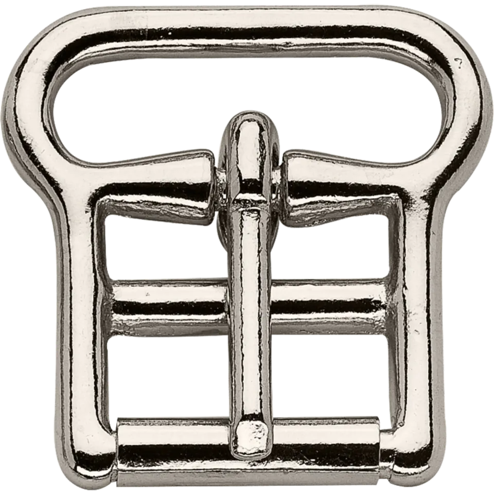 Herm Sprenger singelgesp met rol 28 mm argentan