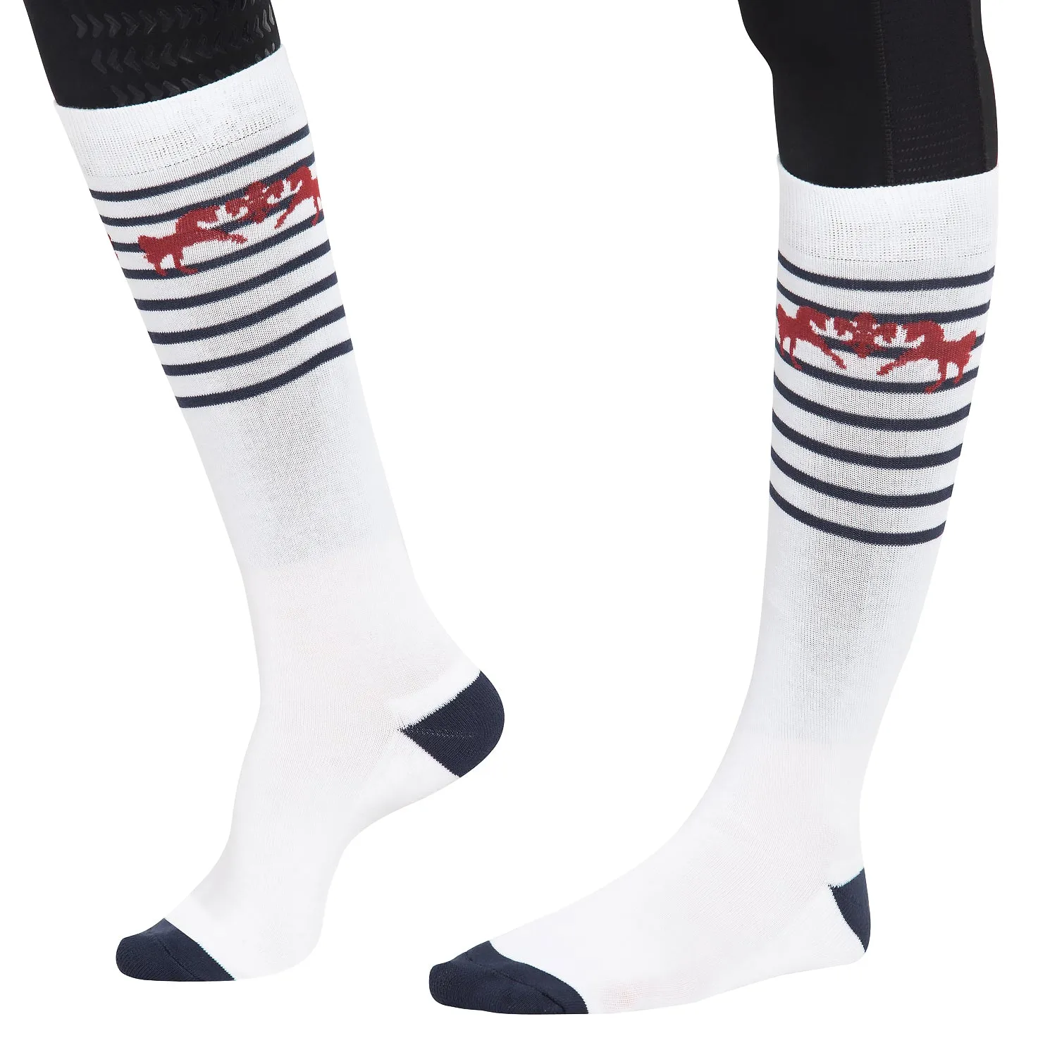 Equine Couture Sam kniekousen 3-pack gestreept