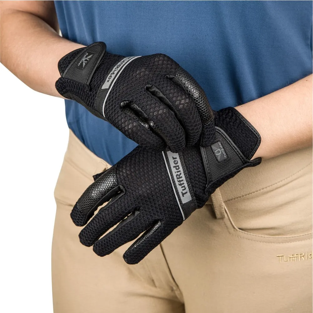 TuffRider Cool Rider rijhandschoenen zwart XL