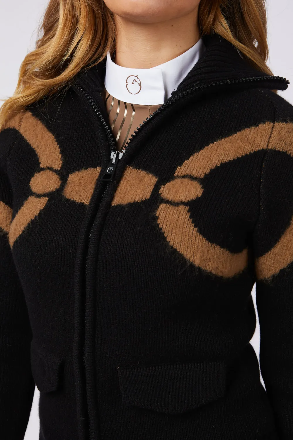 Vestrum Kanazawa coltrui dames wol cashmere rits