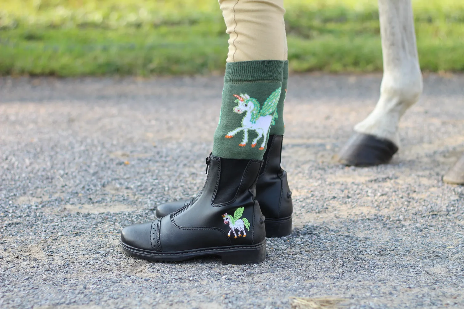 TuffRider Unicorn rijlaarzen Black rits kind stevig