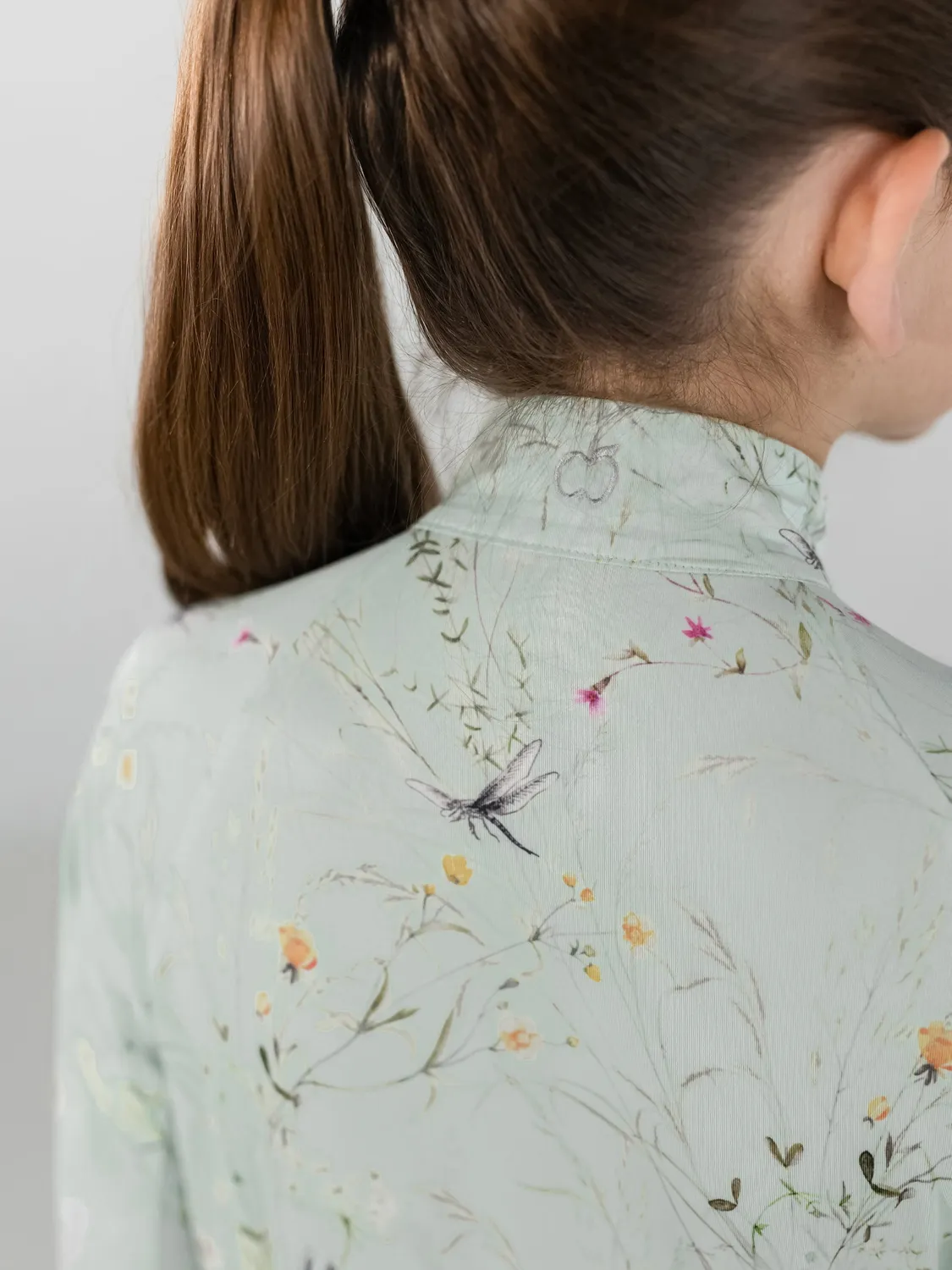Dapplebay Dragonfly Meadow ruitrui kids groen 1/4 rits