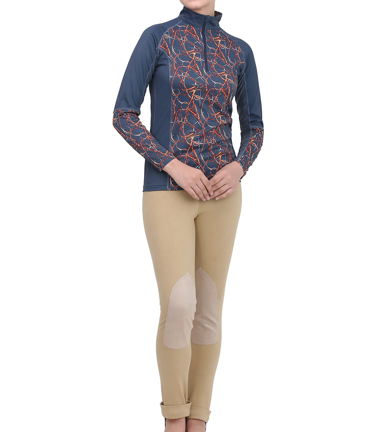 Equine Couture Snaffle Bridles Sport sportshirt navy 2X UV