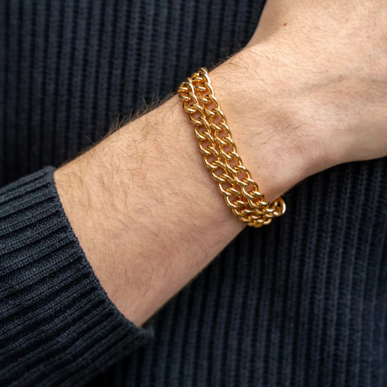 HS Sprenger &ME Armband 2-Rijig Goud Edelstaal Verguld