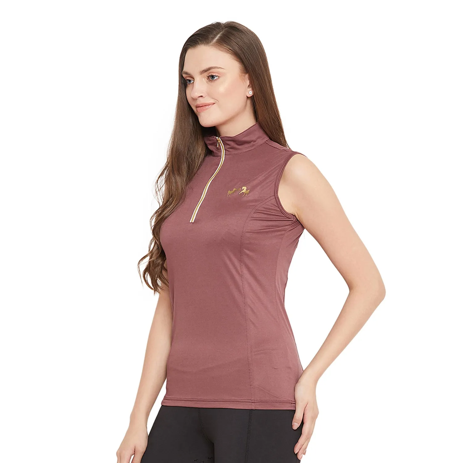 Equine Couture Surya EquiCool sportshirt mouwloos paars XXXL