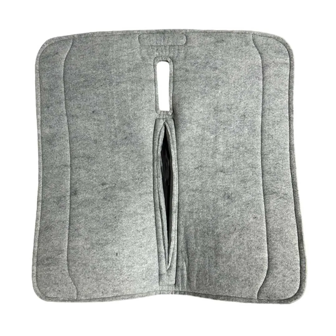 TuffRider Noir western zadelpad grijs 32x32 vilt 1 inch