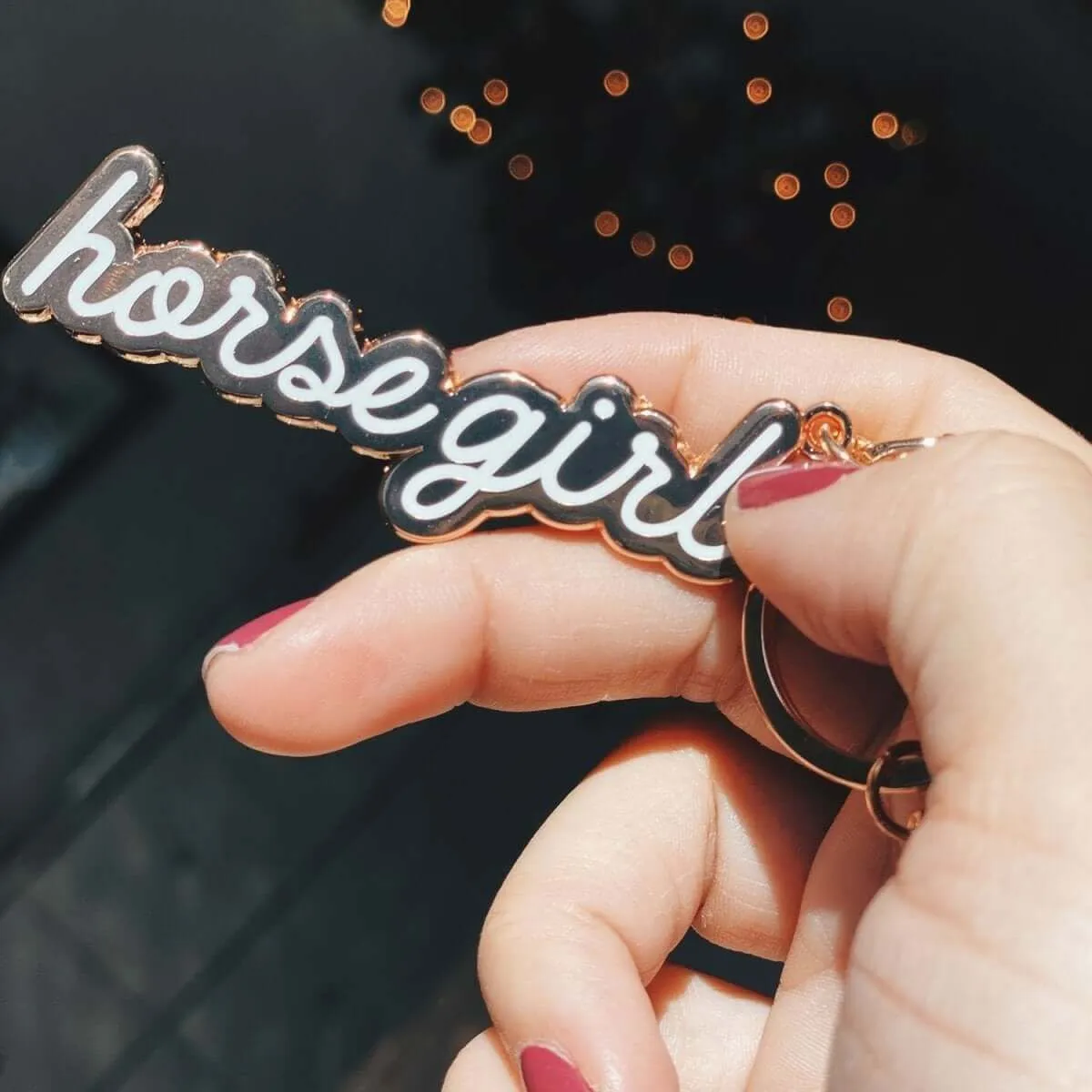 Dapplebay Horse Girl sleutelhanger paardenmotief