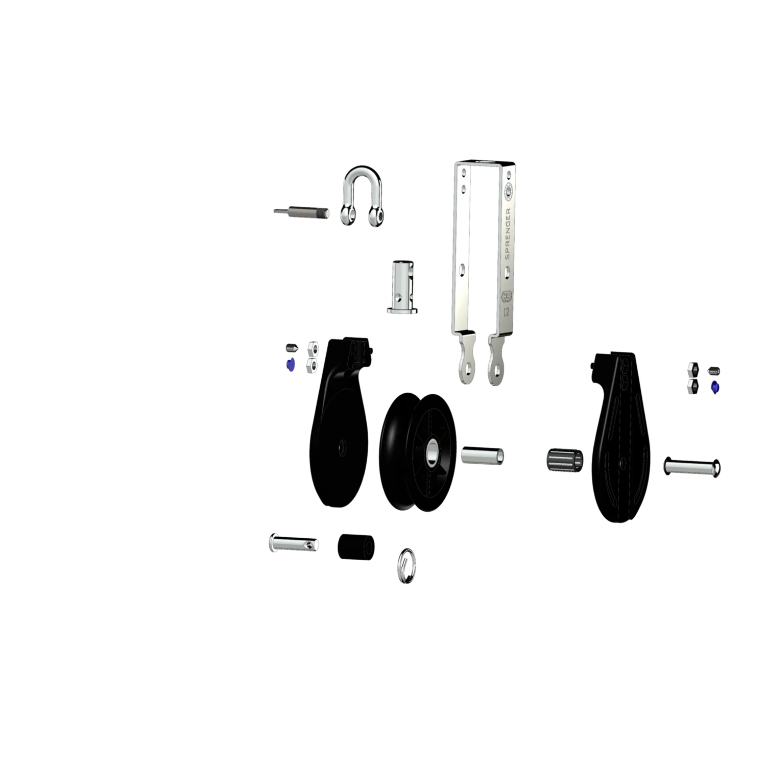 Herm Sprenger S-Block 12 mm blok naaldlager met wartel