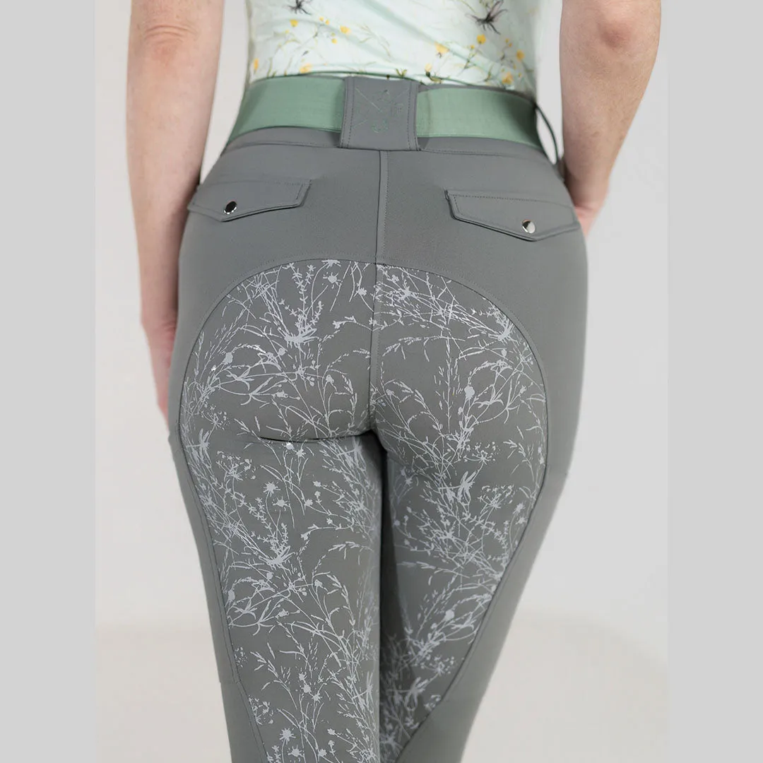 Dapplebay Dragonfly Meadow rijbroek graphite M silicone