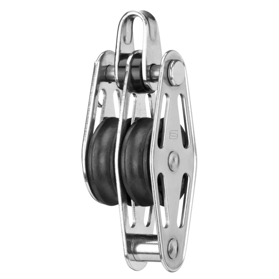 HS Sprenger Gleitlager Blok 6 mm 2-schijfs met Beugel RVS