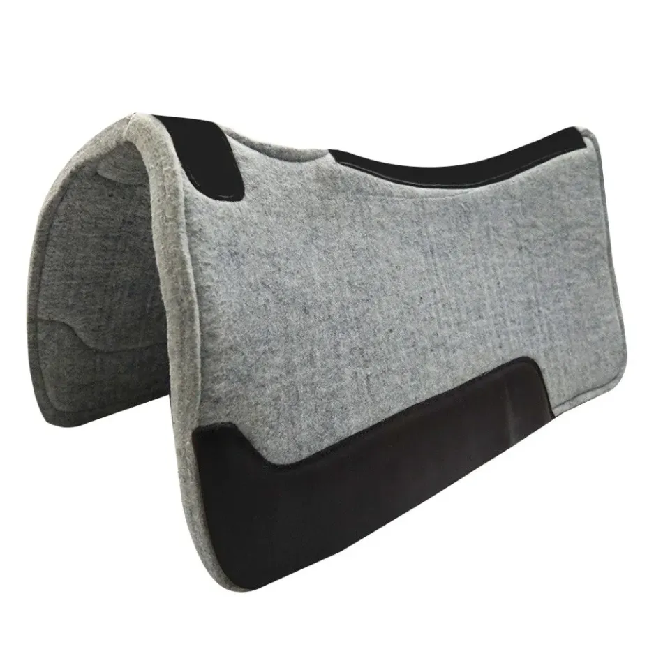 TuffRider western zadelpad grijs vilt 32x32 inch