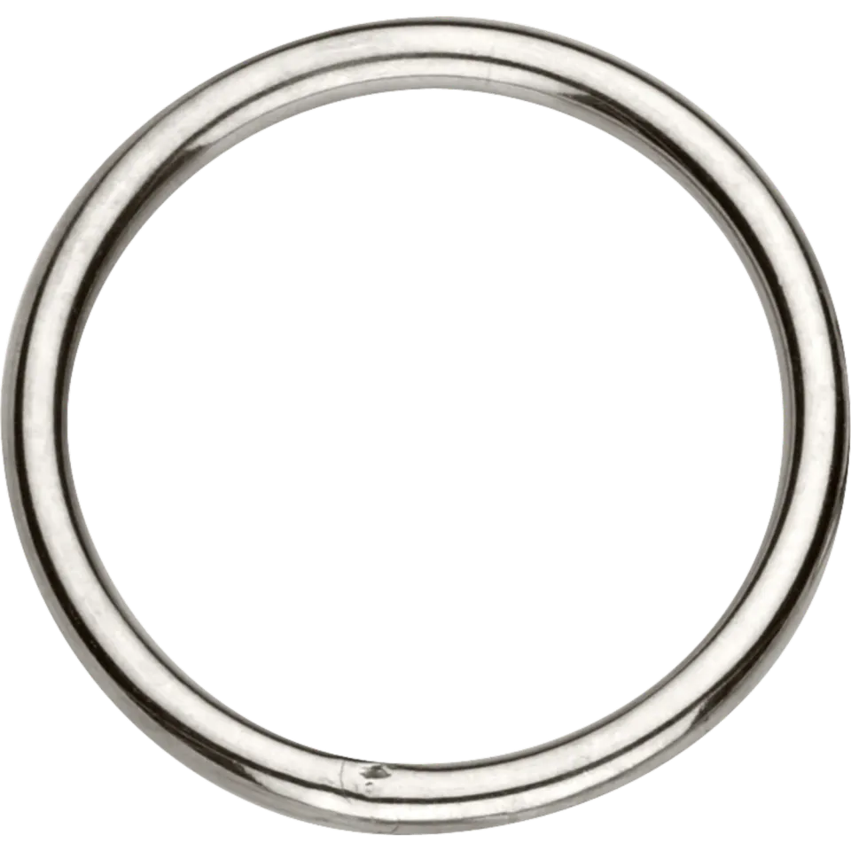 HS Sprenger ring gelast staal vernikkeld 36mm