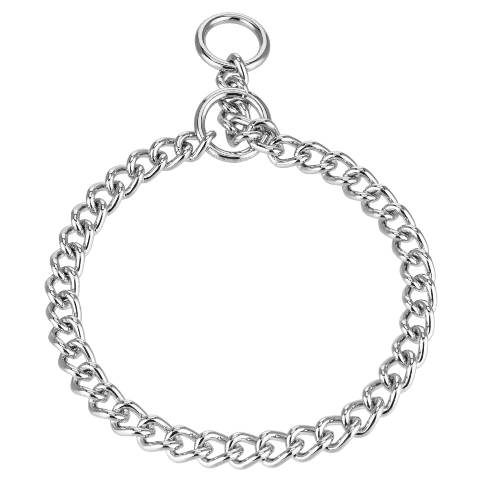 HS Sprenger Halskette hondenketting 4,0 mm chroom rond