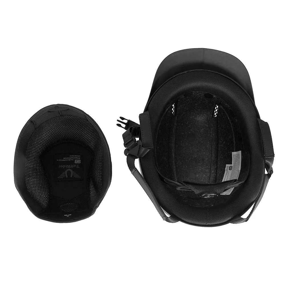 TuffRider Starter cap zwart geventileerd