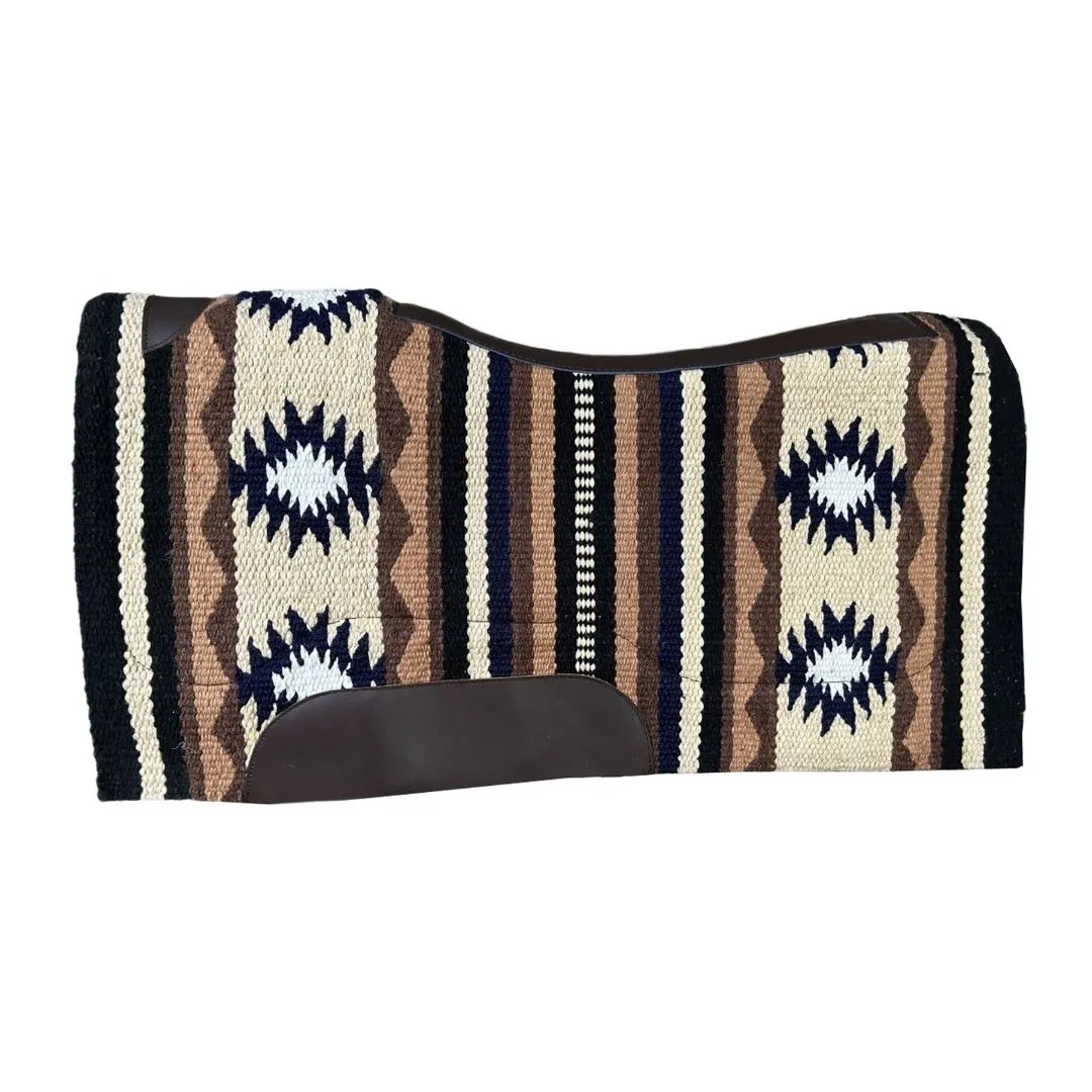 TuffRider Medallion Western zadelpad indigo 34x36 wolmix