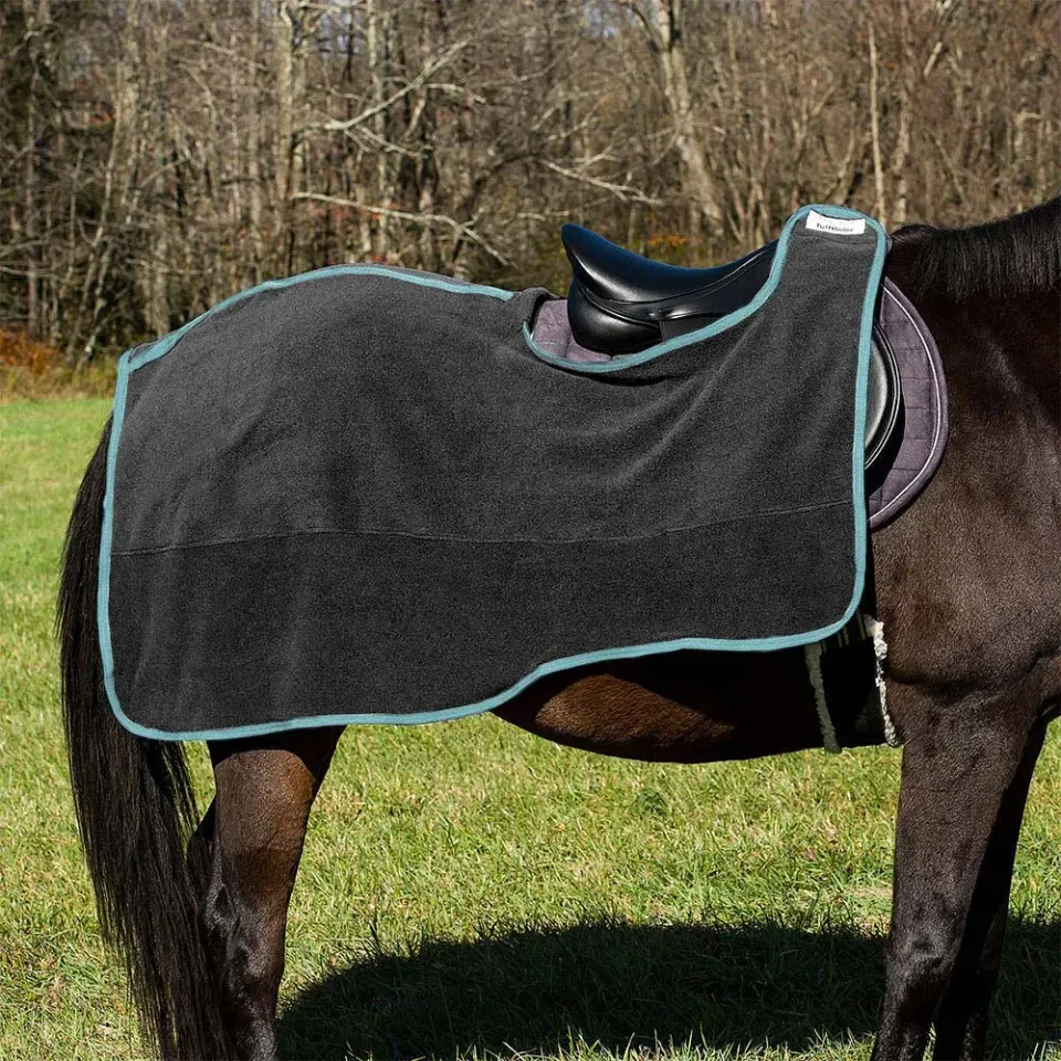TuffRider Quarter fleece uitrijdeken zwart nierendeken