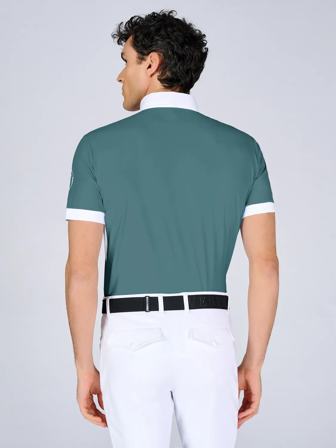 Vestrum Budoni wedstrijdshirt heren wit sneldrogend