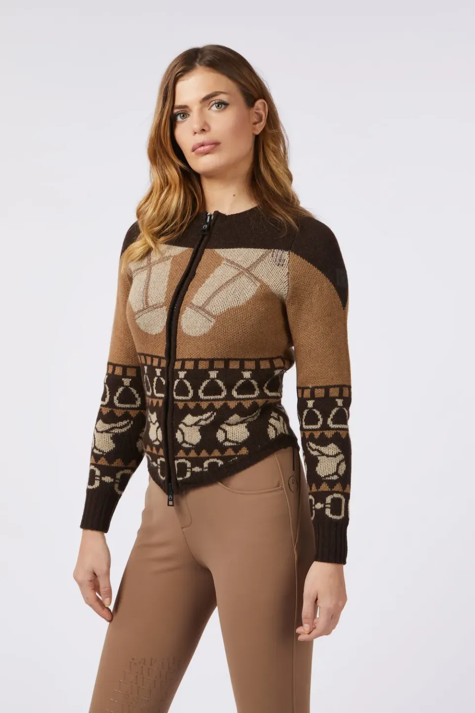 Vestrum Brest dames trui rits wol cashmere