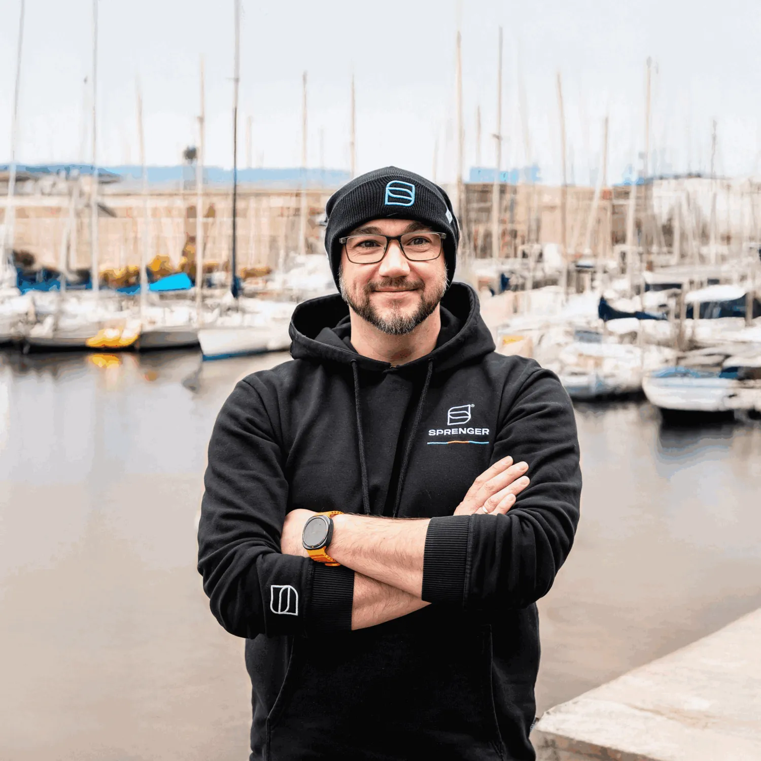 Herm Sprenger Beanie Bootsport muts zwart