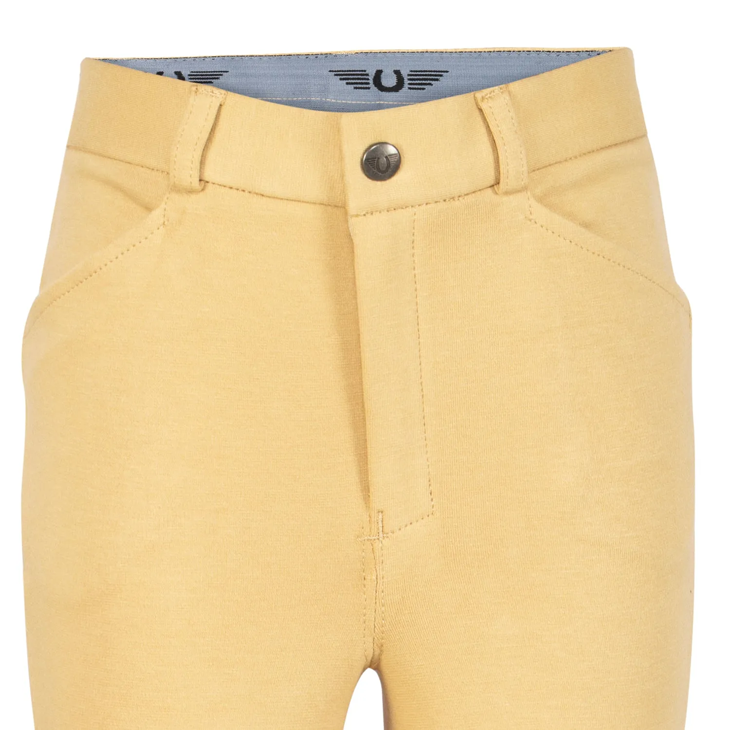 TuffRider Patrol Light jongens jodhpurs beige katoen kniegrip