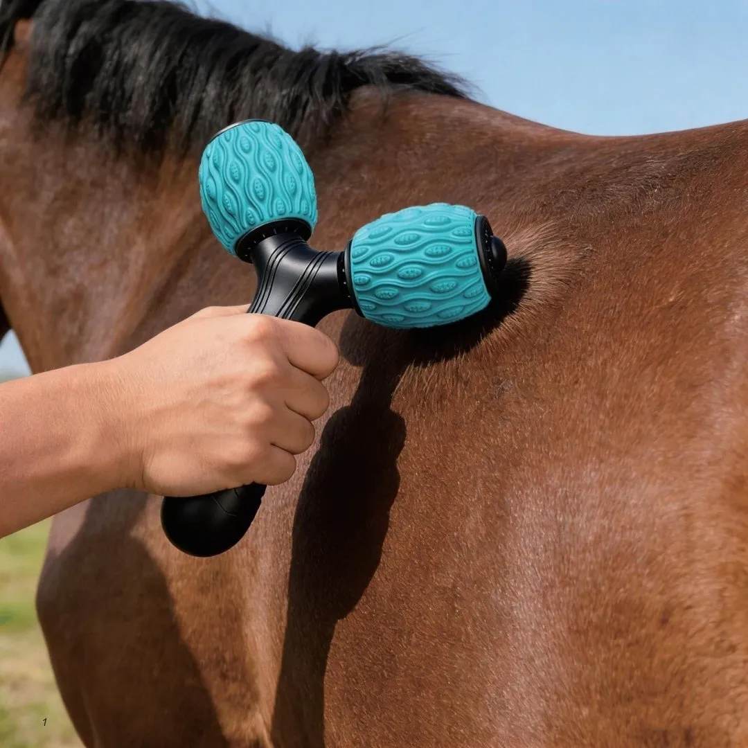 TuffRider Muscle Relief massage roller blauw dual