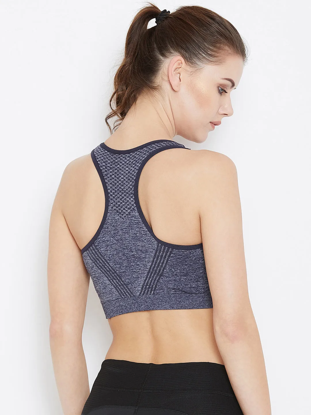 TuffRider EquiCool Low-Cut Scoop Neck sportbeha zwart ademend