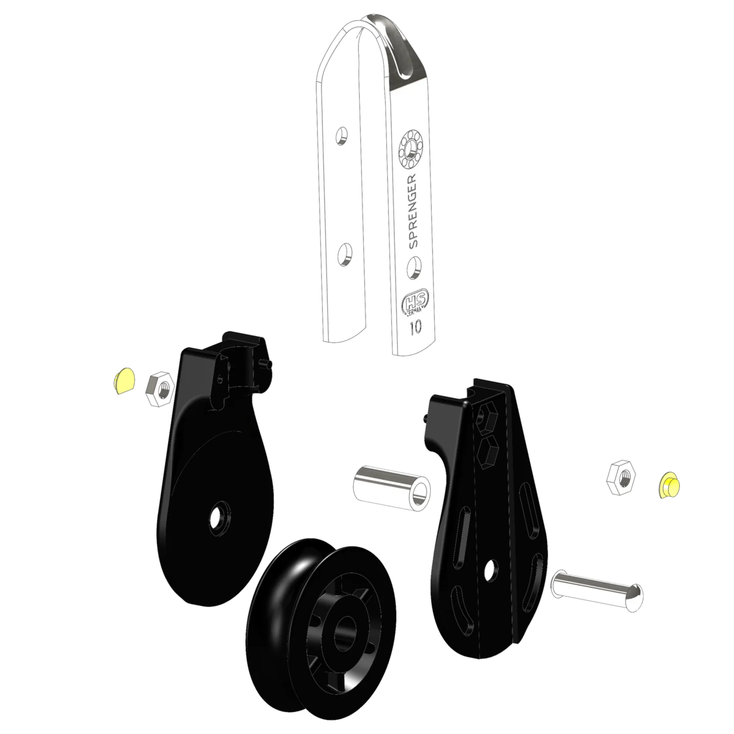 HS Sprenger S-Block katrolblok 10mm enkel