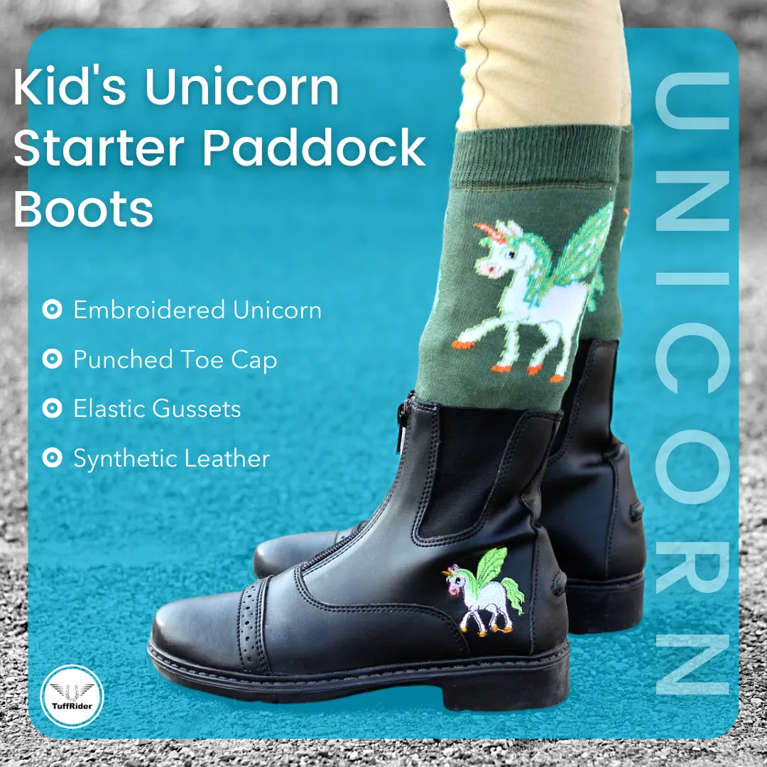 TuffRider Unicorn rijlaarzen Black rits kind stevig
