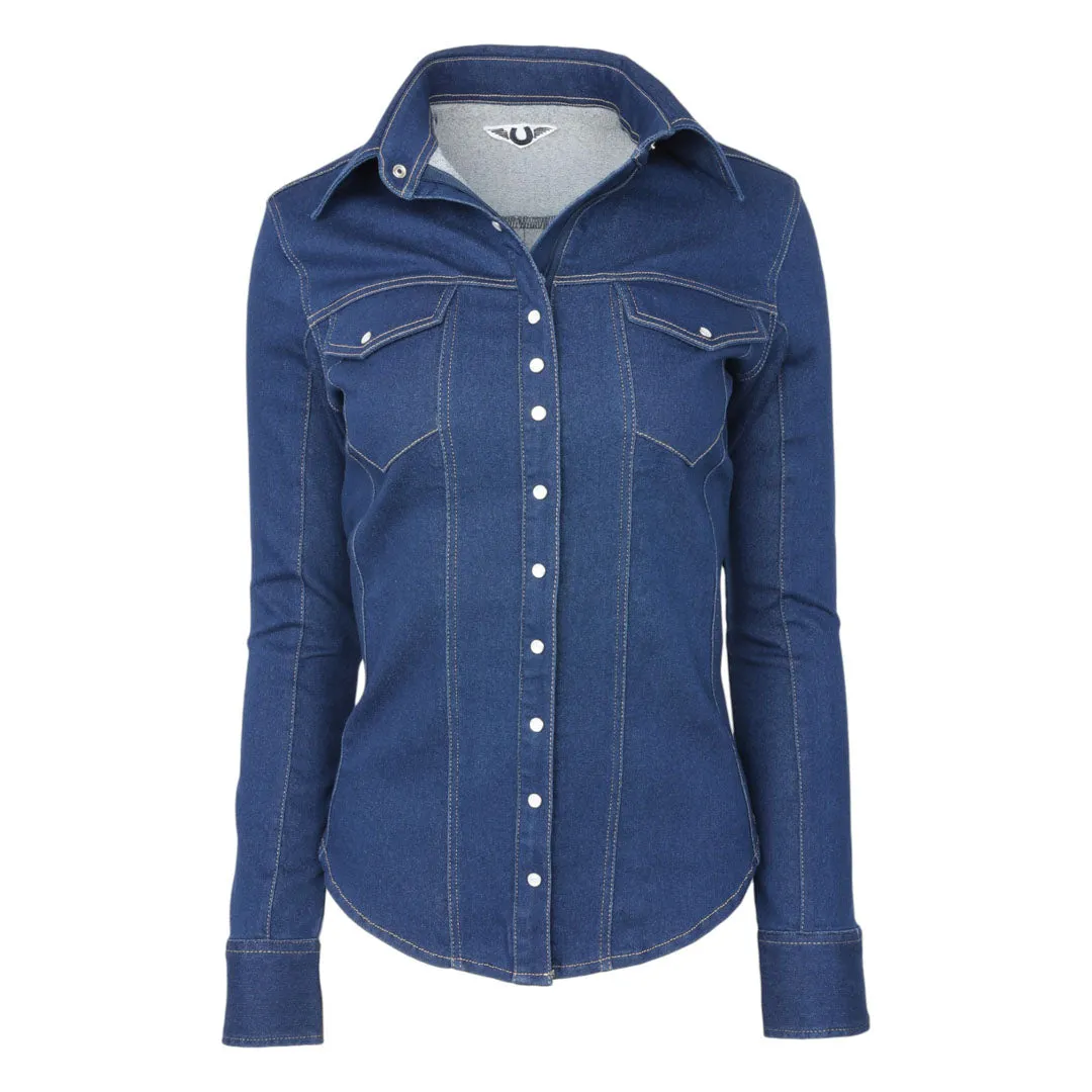 TuffRider Cody western blouse dames denim stretch