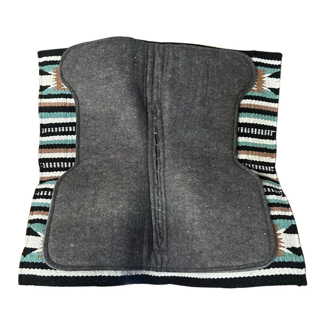 TuffRider Mossy Trail Stripe western zadeldek multi wol 34x36