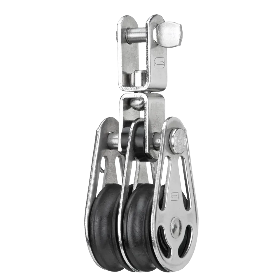 HS Sprenger glijlagerblok 6 mm dubbel met wartel